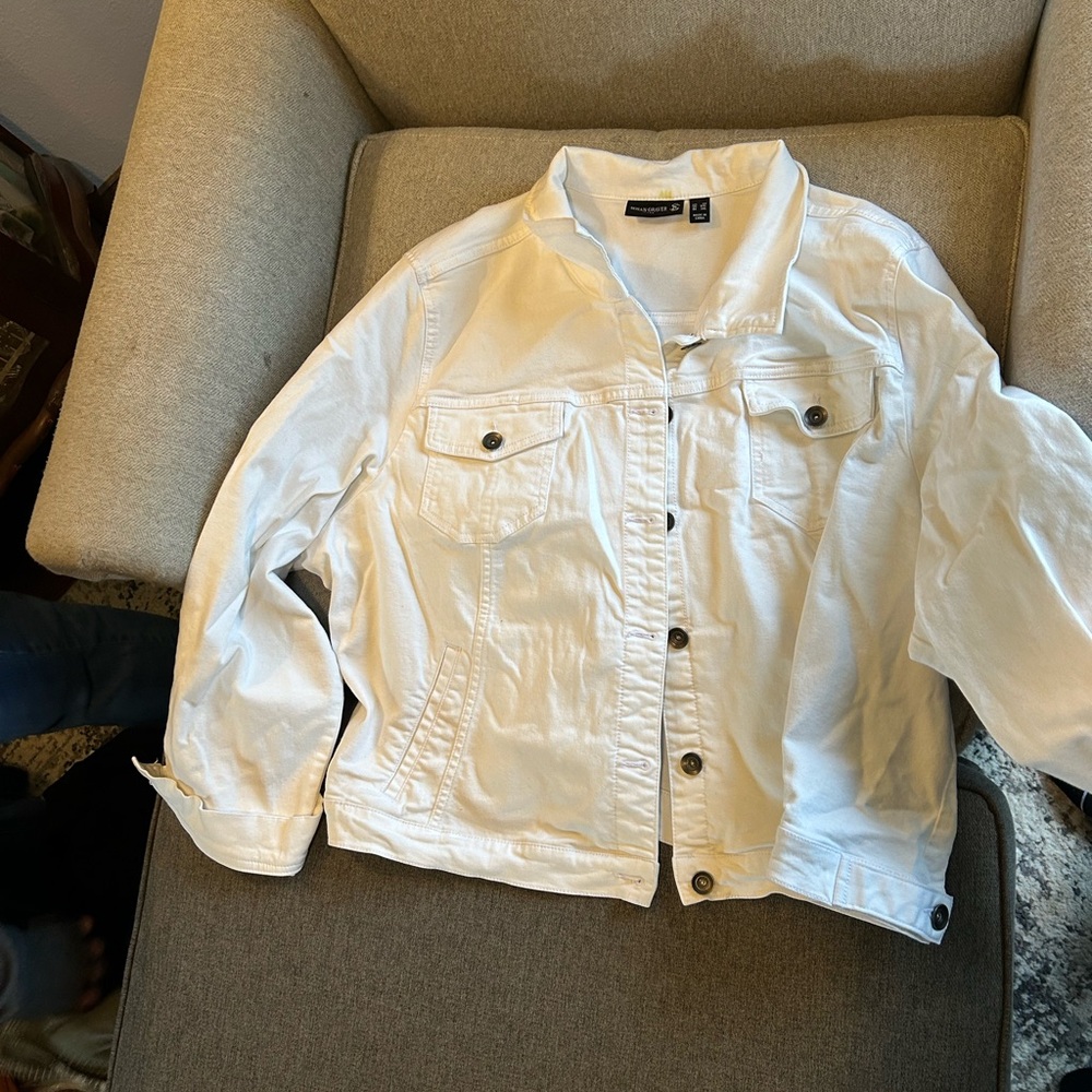 White Jean jacket